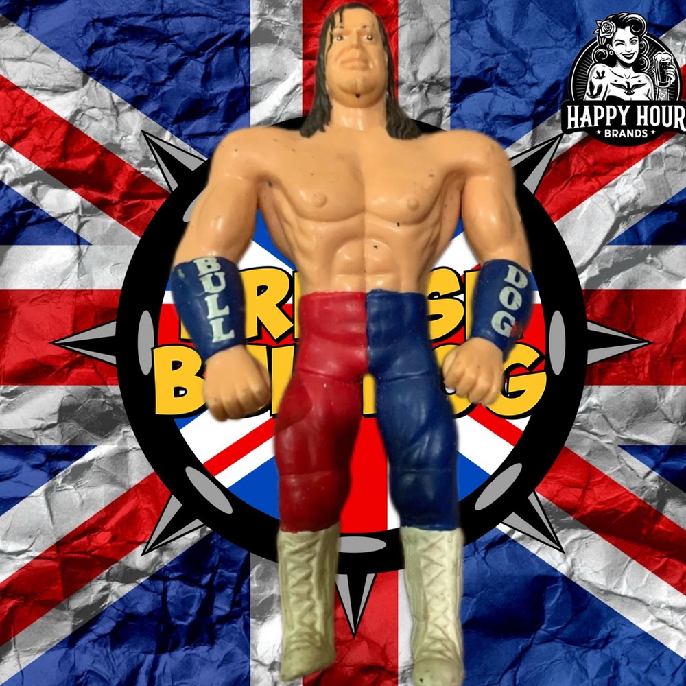 WWF British Bulldog Bend Ems Bendable Figure Just Toys 1996